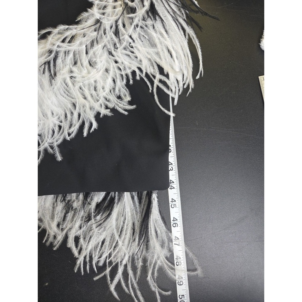 Christopher Kane Ostrich Feather Asymmetric Dress Designer Italy Size US 8 $1495 - Picture 15 of 15
